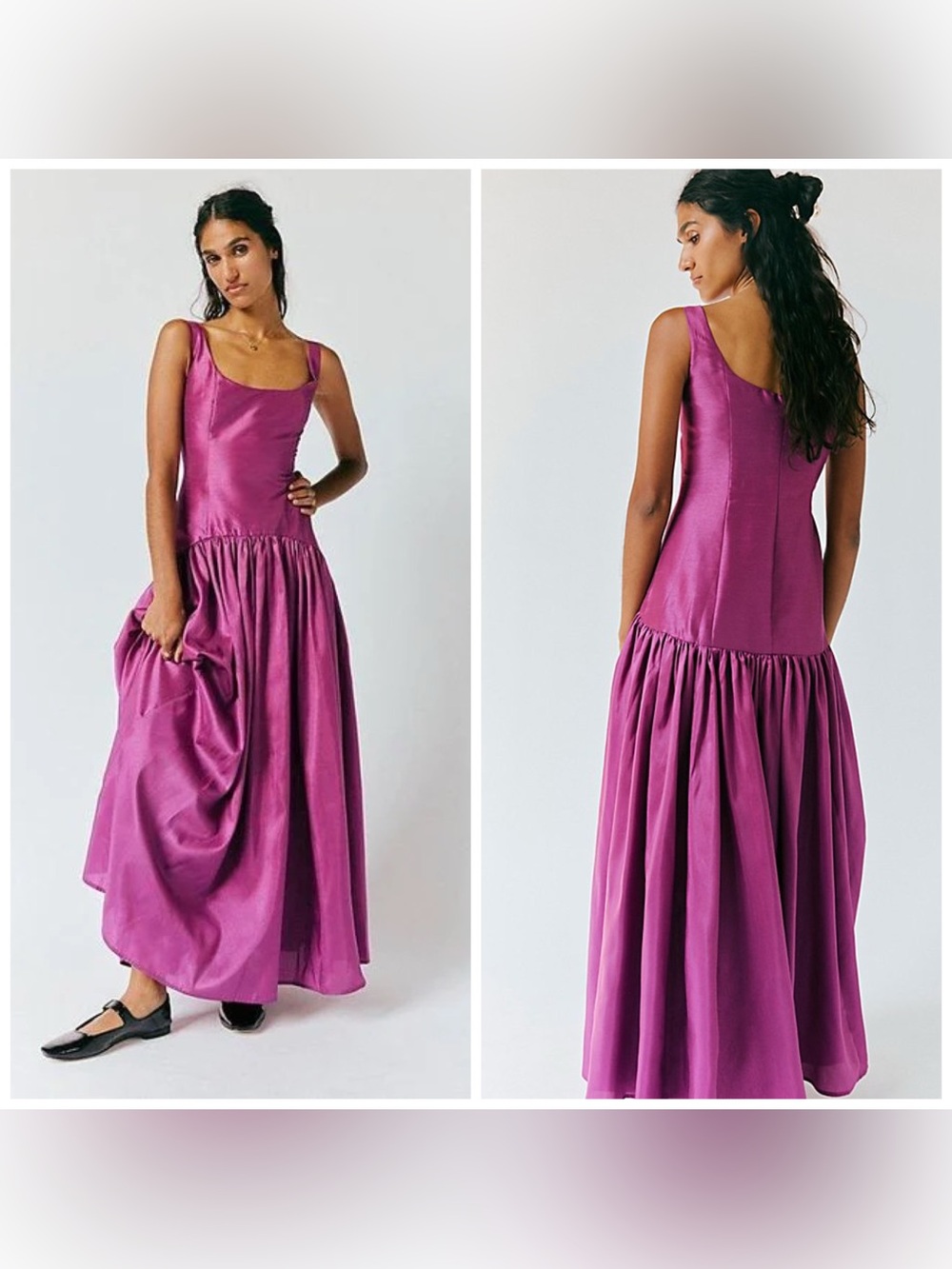 Hutch The Ridge Dress Purple Size 16W Drop Waist Maxi